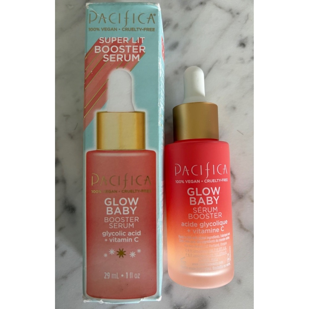 Pacifica Super Lit Glow Baby Booster Serum 1 fl oz(29ml) Glycolic Acid+Vitamin C